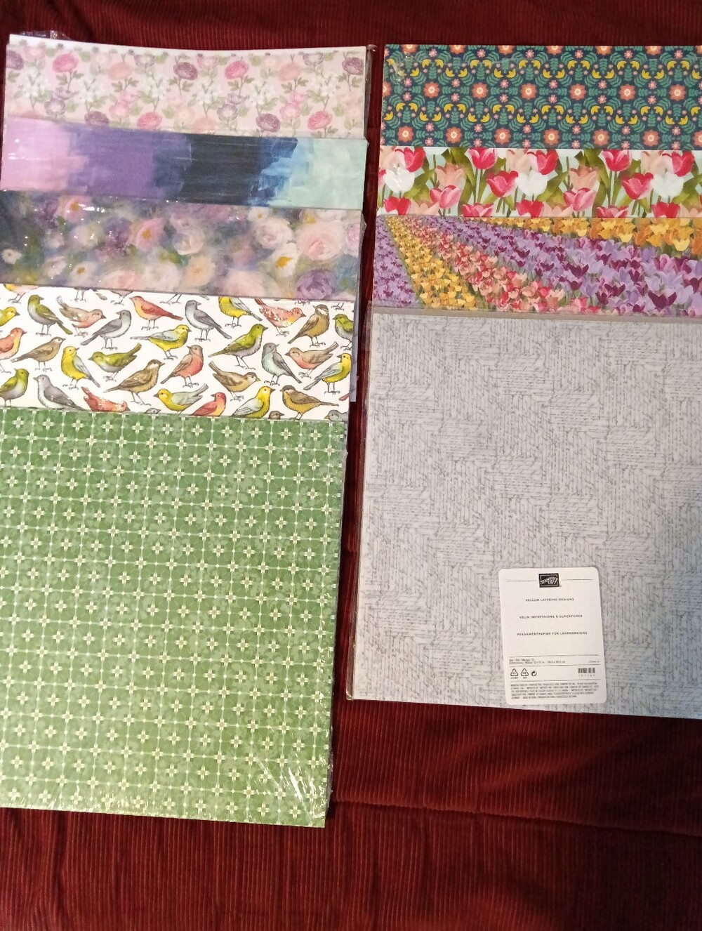 Stampin' Up Designer Paper Bundle 4/$10